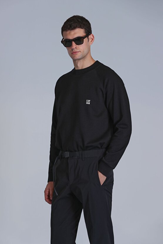 Grant Erkek Sweatshirt Siyah