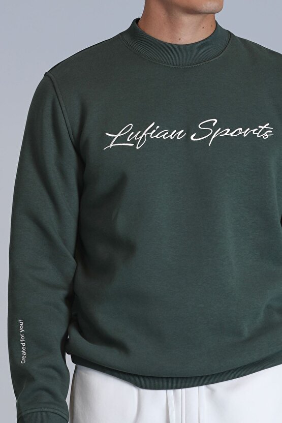 Erkek Sweatshirt Koyu Yeşil 112030137 Loved