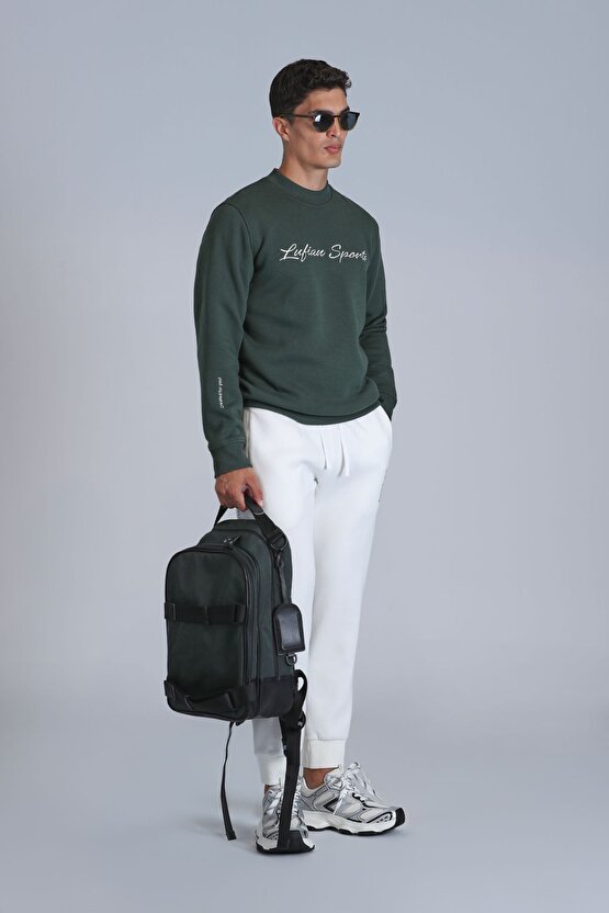 Erkek Sweatshirt Koyu Yeşil 112030137 Loved