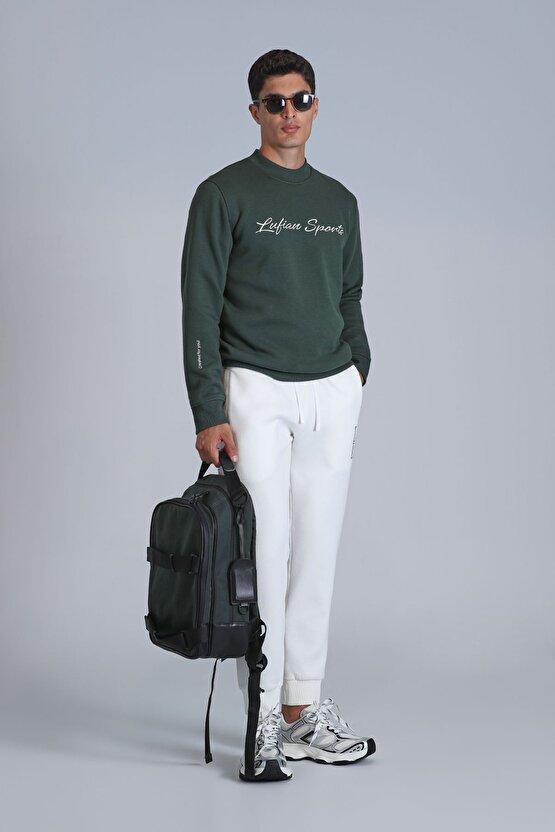 Erkek Sweatshirt Koyu Yeşil 112030137 Loved