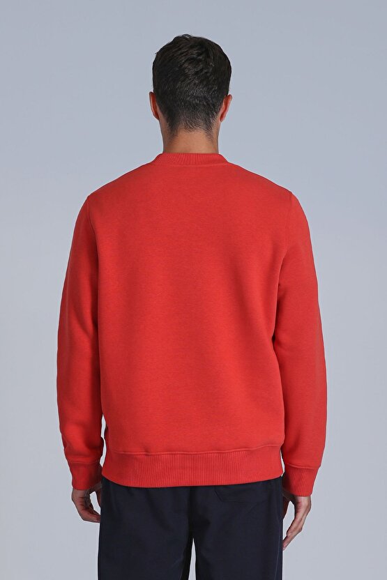 Loved Erkek Sweatshirt Açık Kırmızı