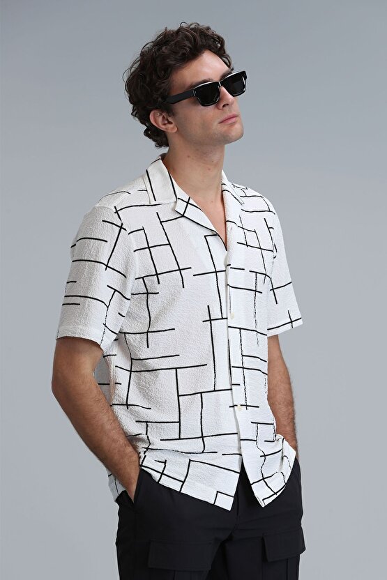 Taner Erkek Basic Gömlek Regular Fit Ekru