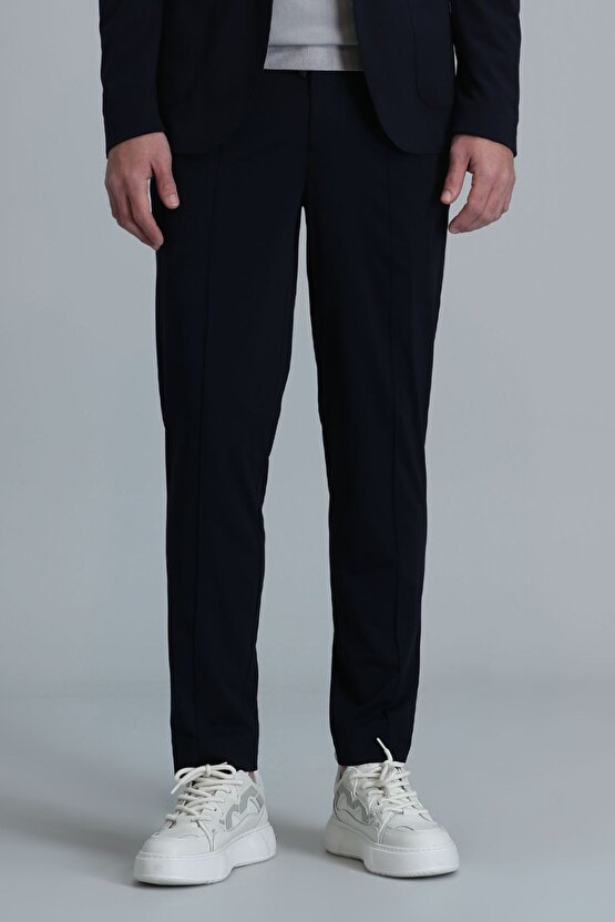 Simon Smart Erkek Chino Pantolon Slim Fit Lacivert