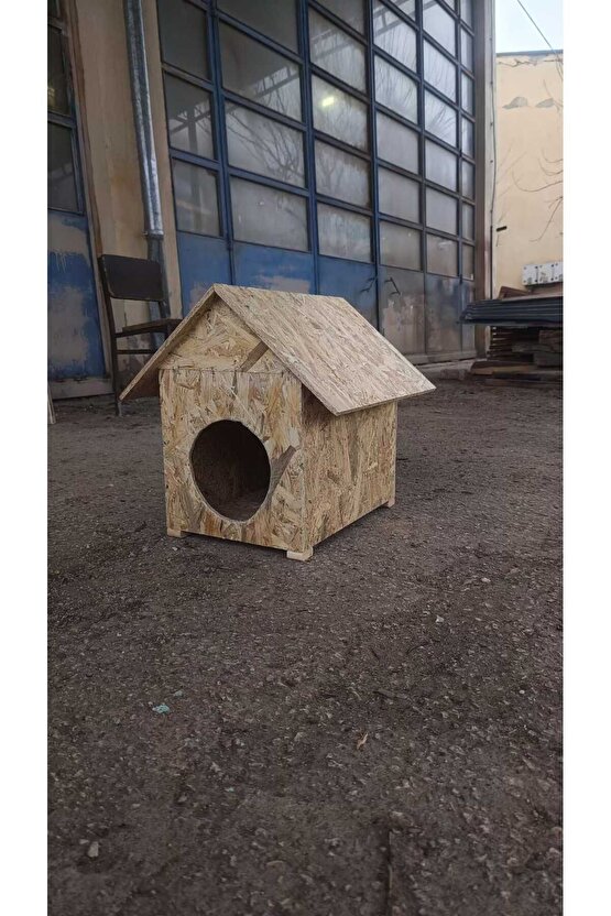 Dış Mekan Yağmura Ve Soğuğa Dayanıklı Osb Kedi Evi Yuvası