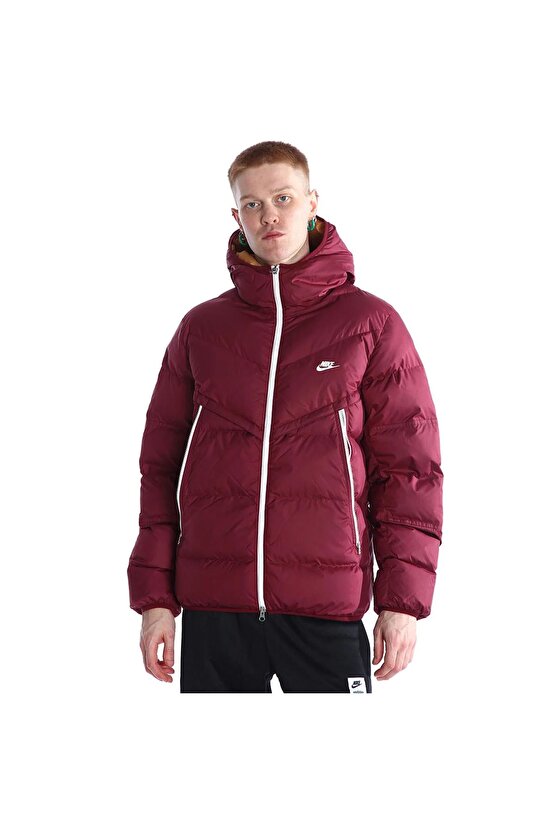 M Nk Sf Wr Pl-Fld Hd Jkt Erkek Kırmızı Günlük Stil Ceket DR9605-638