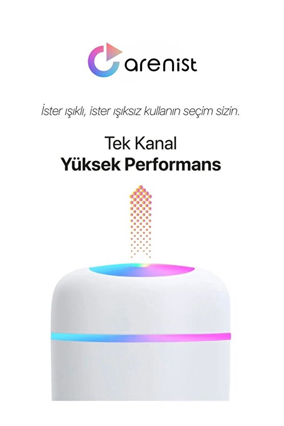 300 ml Ultrasonik Hava Nemlendirici Buhar Makinesi ve Aroma Difüzörü.