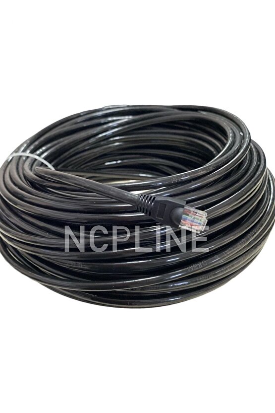 50 Metre 50 Mt Hazır Cat 6 Kablo Kalın Bakır Kablo Ağ Modem Pc