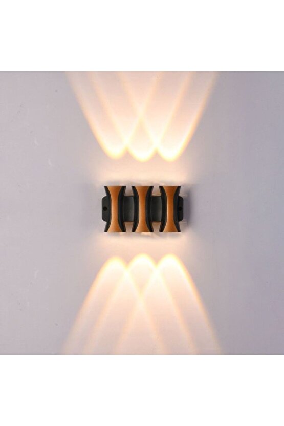 6 Watt Gün Işığı Ledli Modern Tasarım Led Armatür, İç ve Dış Mekan Dekoratif Işık Desenli Led Aplik