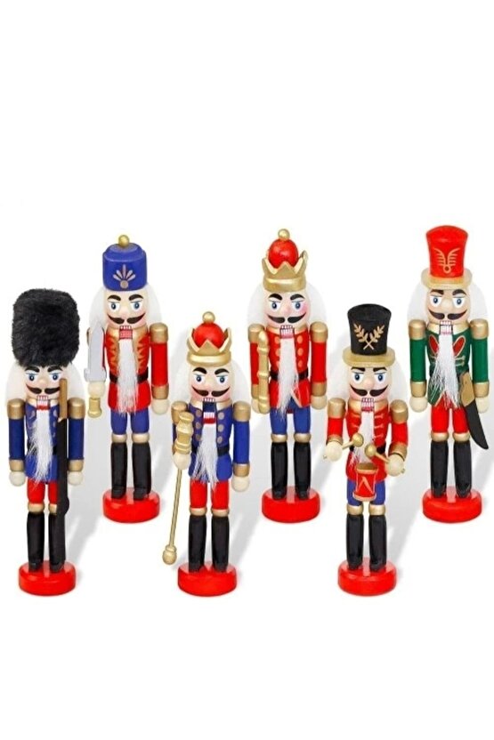Kurşun Asker Ahşap Dekoratif Eşya (6LI SET 13CM)