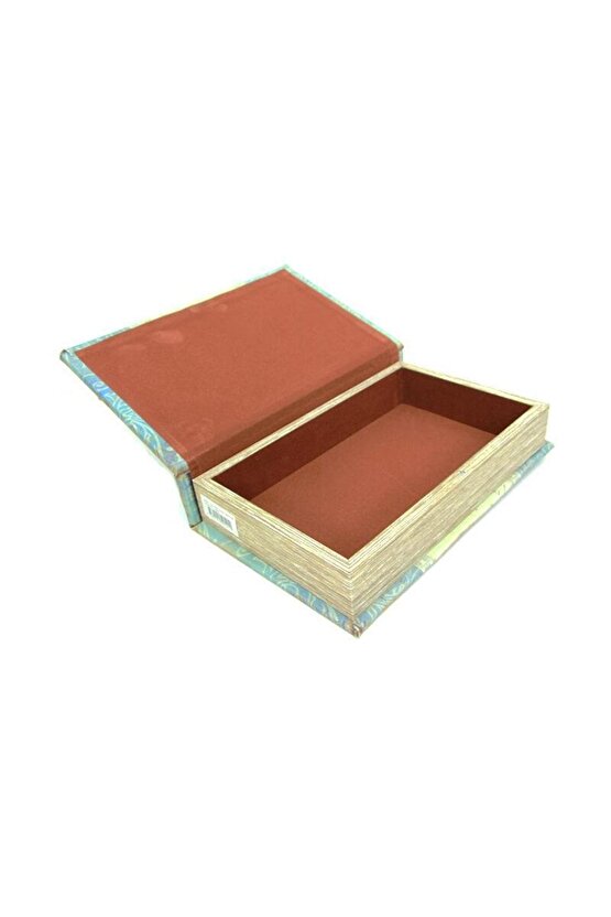 Kutu Kitap Aynalı Dalda Kuş Kitap Kutusu Dekoratif Hediyleik