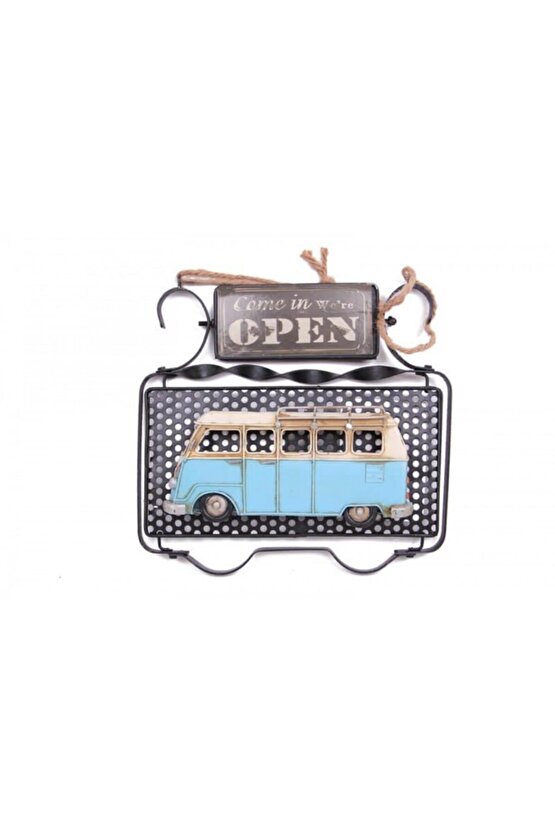 Dekoratif Metal Kapı Yazısı Minibüs Dekorlu - KTJ3384-7624