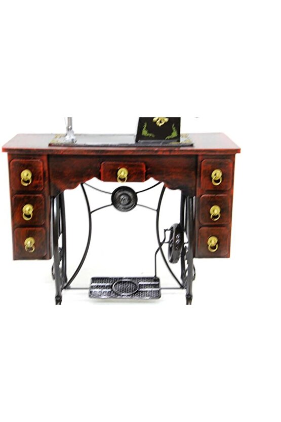 Dekoratif Metal Dikiş Makinesi Vintage Ev Ofis Hediyelik