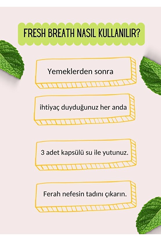 90lı Ağız Kokusu Önleyici, Nefes Temizleyici (Soğan, sarımsak tütün vs yok edici)
