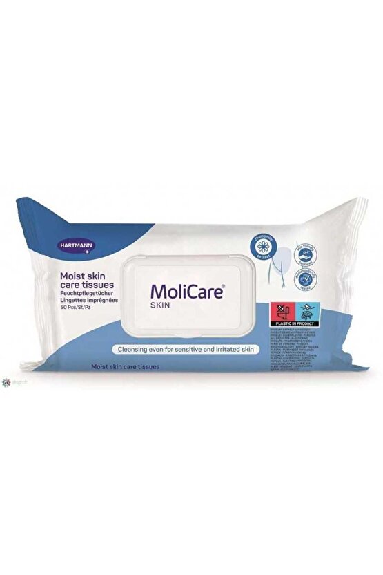 HARTMANN MOLİCARE SKİN NEMLİ CİLT BAKIM MENDİLİ 50 Lİ 1 PAKET