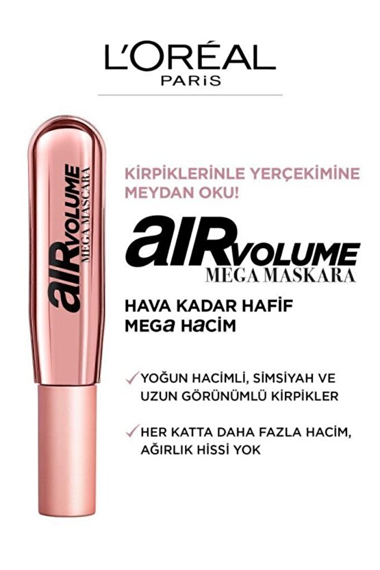 L’oréal Paris Air Volume Mega Hacim Veren Maskara - Siyah