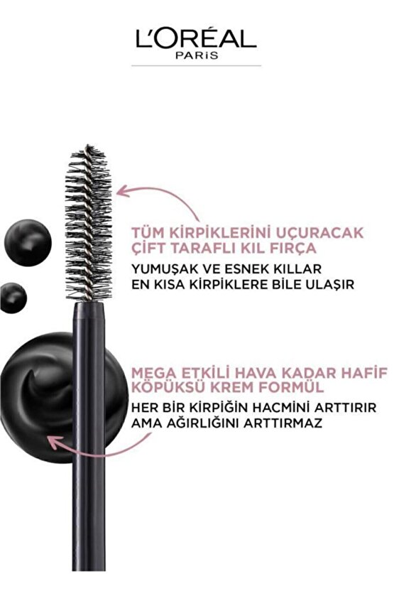 L’oréal Paris Air Volume Mega Hacim Veren Maskara - Siyah