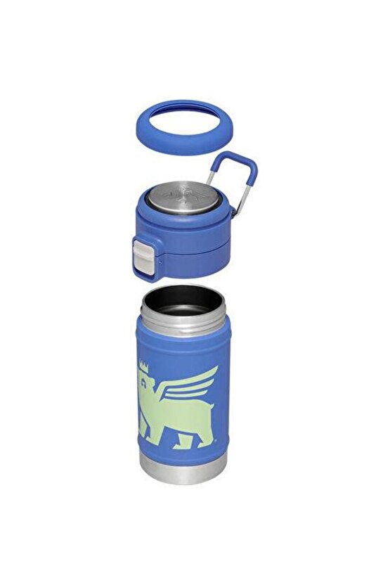 The Flowsteady Bear Cub Bottle Termos 0,35 L Mavi