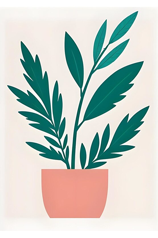 Matisse - Boho - Art Deco - Soyut - Doğa ( 3 lü Çerçevesiz ) Poster - Afiş - Tablo KR2C00129