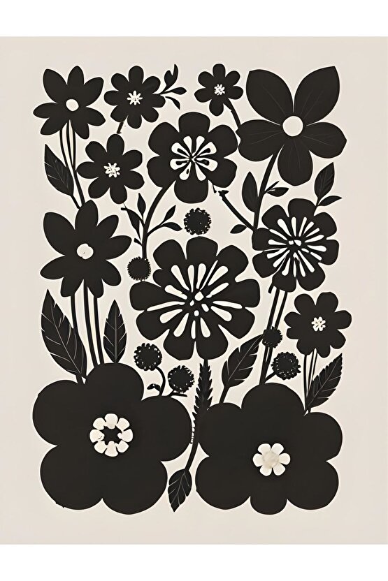 Matisse - Boho - Art Deco - Soyut - Doğa ( 3 lü Çerçevesiz ) Poster - Afiş - Tablo KR2C00735