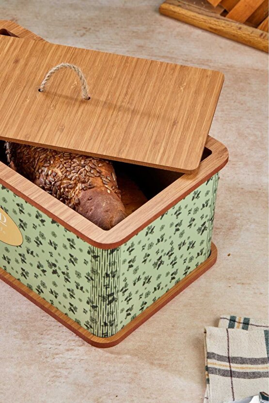 Özel Tasarım Doğal Ahşap Ekmeklik Sepeti Lüks Ekmeklik Kutusu Çok Amaçlı Kutu Mutfak Kitchen Bread