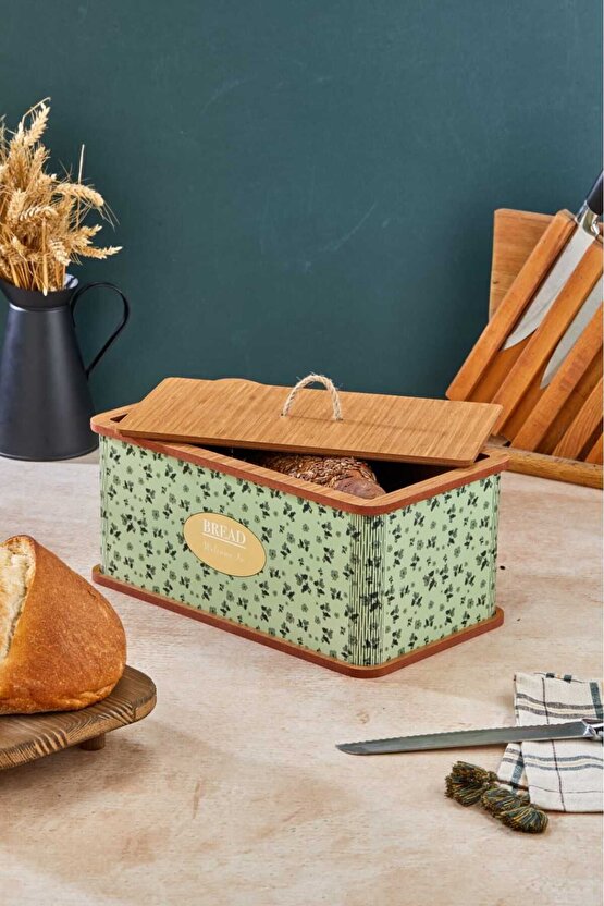 Özel Tasarım Doğal Ahşap Ekmeklik Sepeti Lüks Ekmeklik Kutusu Çok Amaçlı Kutu Mutfak Kitchen Bread