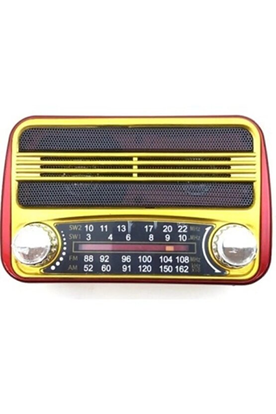 Nostaljik Bluetoothlu Müzik Kutusu,3 Band Radyo, Usb, Sd, Mp3 Player Rt-310bt