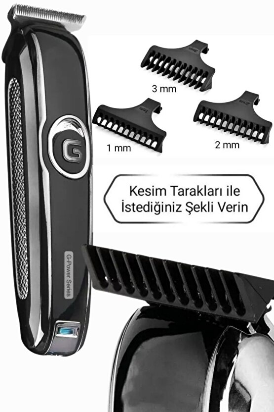 Şarjlı Pro Tıraş Makinesi | Elmas Bıçak | 3 Tar Tar | Uzun Pil | 2 Yıl Garanti!