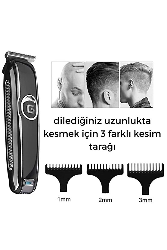 Şarjlı Pro Tıraş Makinesi | Elmas Bıçak | 3 Tar Tar | Uzun Pil | 2 Yıl Garanti!