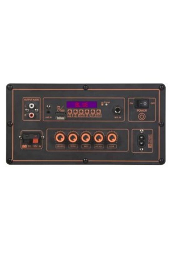 Taşınabilir Büyük Boy Ahşap Bluetooth Mikrofonlu Hoparlör Bq8