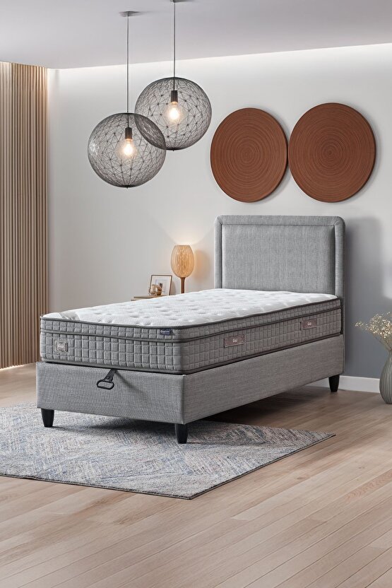 Melisa 3lü Set (BAZA + BAŞLIK + TORBA YAYLI YATAK)