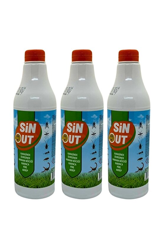 Sin Out Haşere Spreyi 500 ML 3 Adet