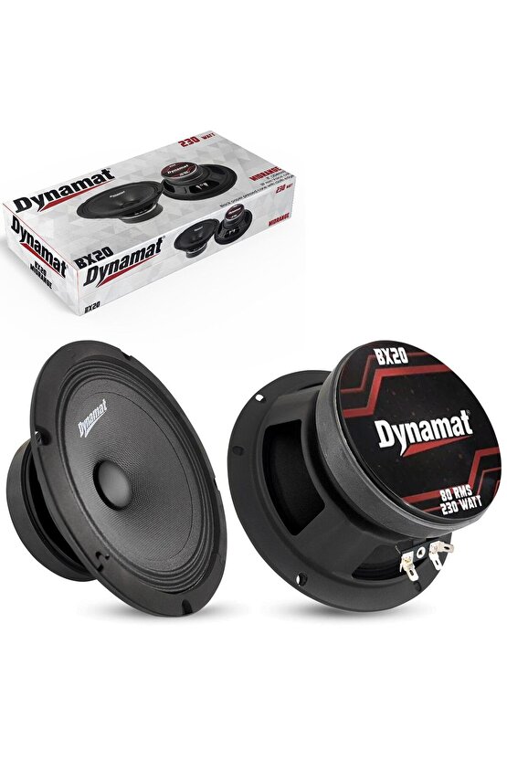 DYNAMAT BX-20 Oto Midrange 20cm 230 Watt 2 Adet