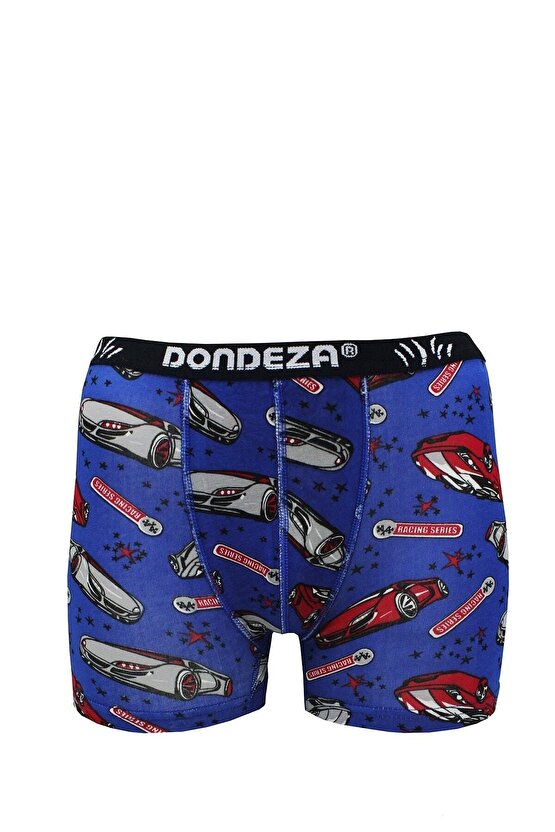 Erkek Çocuk Karışık Renk Pamuklu Desenli 6lı Boxer