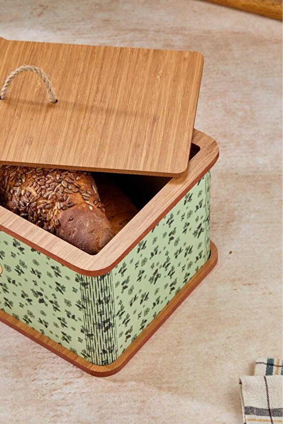 Özel Tasarım Doğal Ahşap Ekmeklik Sepeti Lüks Ekmeklik Kutusu Çok Amaçlı Kutu Mutfak Kitchen Bread