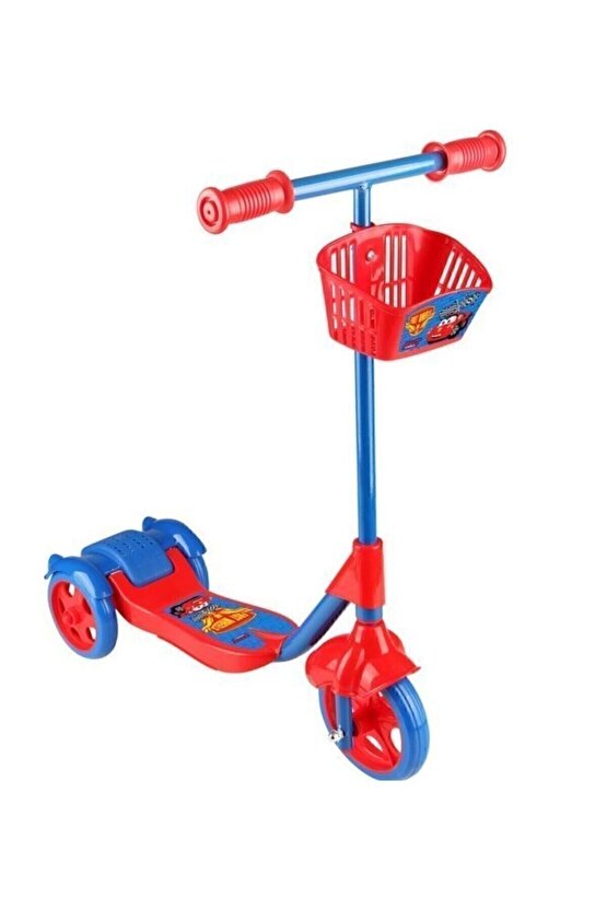 Fast Wheels Model 3 Tekerli Sepetli Frenli Scooter So0017