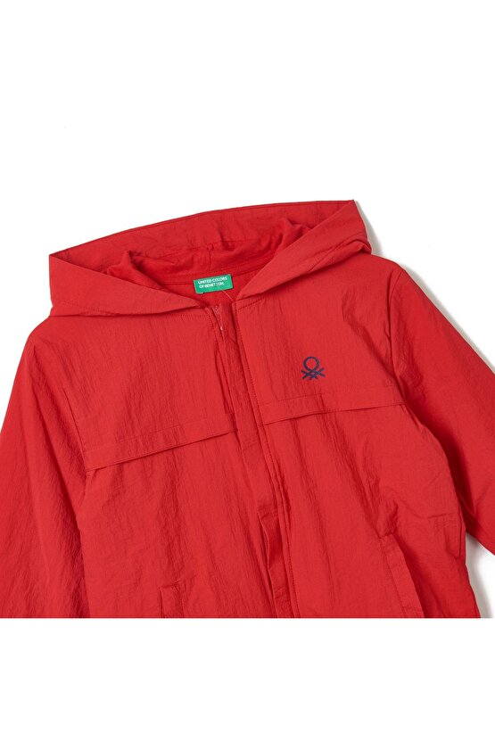 Unisex Yağmurluk Rüzgarlık Bnt-u20157 Kırmızı