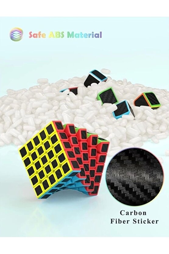 Orijinal MoYu Fiber Karbon 5x5 Küp - Moyu Speed Cube - Moyu Fiber Karbon 5x5 Zeka Küpü - Zeka Küpü -