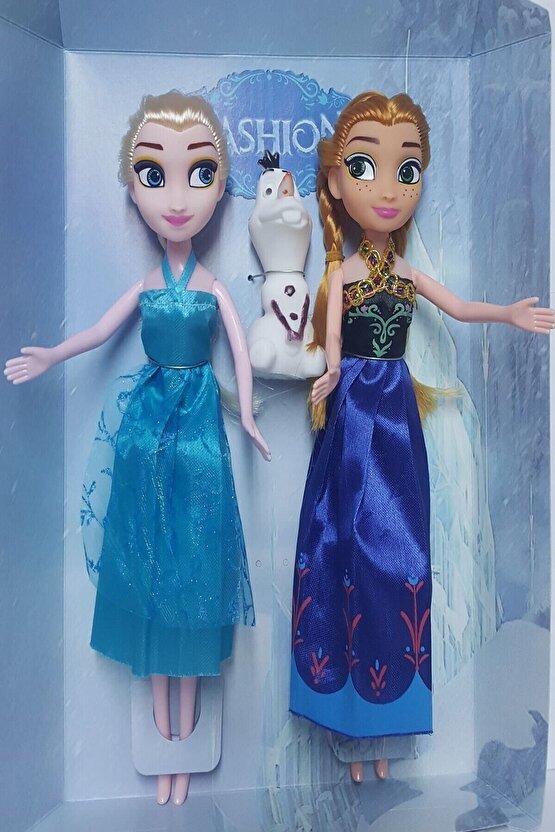 Disney Frozen Karlar Ülkesi Elsa+anna+olaf 3lü Oyuncak Bebek