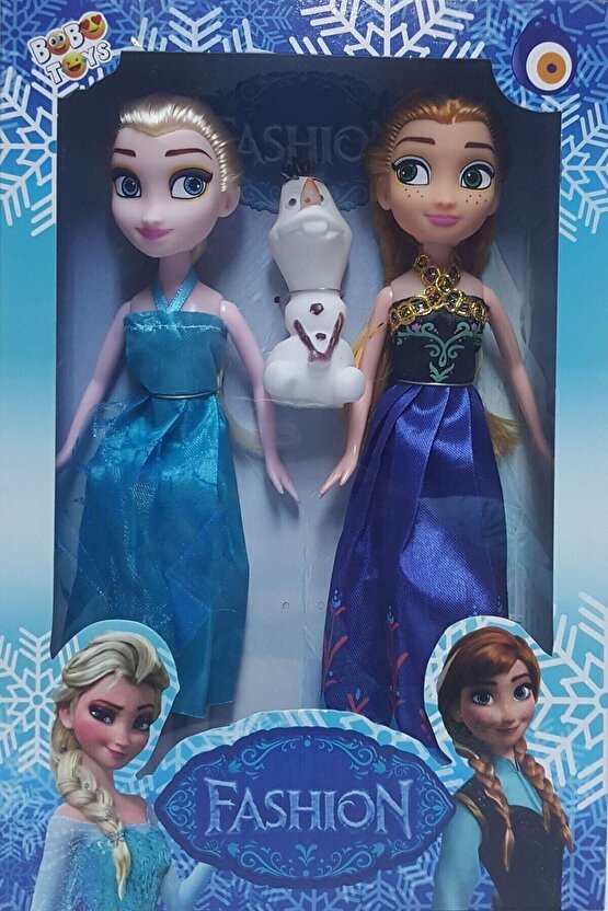Disney Frozen Karlar Ülkesi Elsa+anna+olaf 3lü Oyuncak Bebek