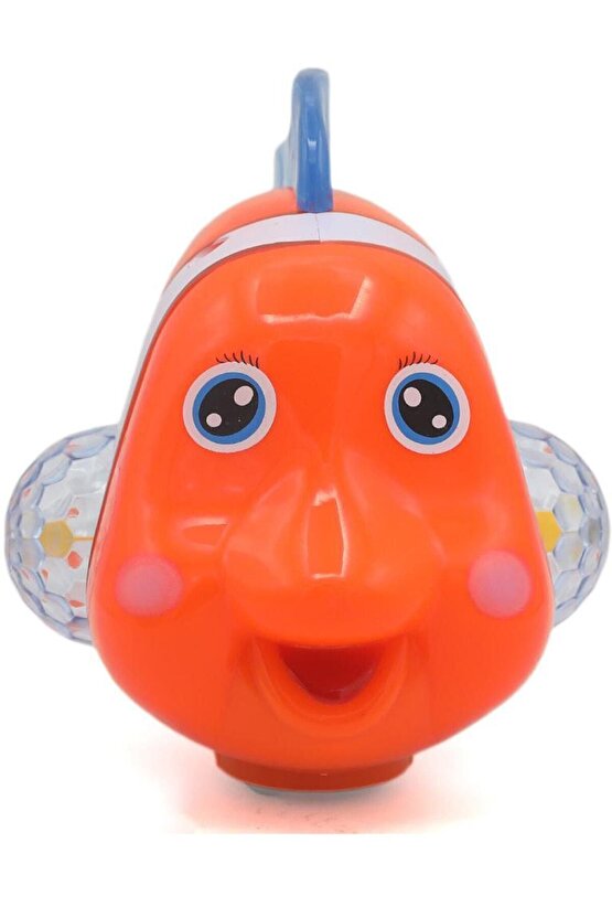 Zeki Clownfish Robot Balık Oyuncak Müzik Ve Işıkları Ile Eğitim Hareketli Eylem Oyuncaklar