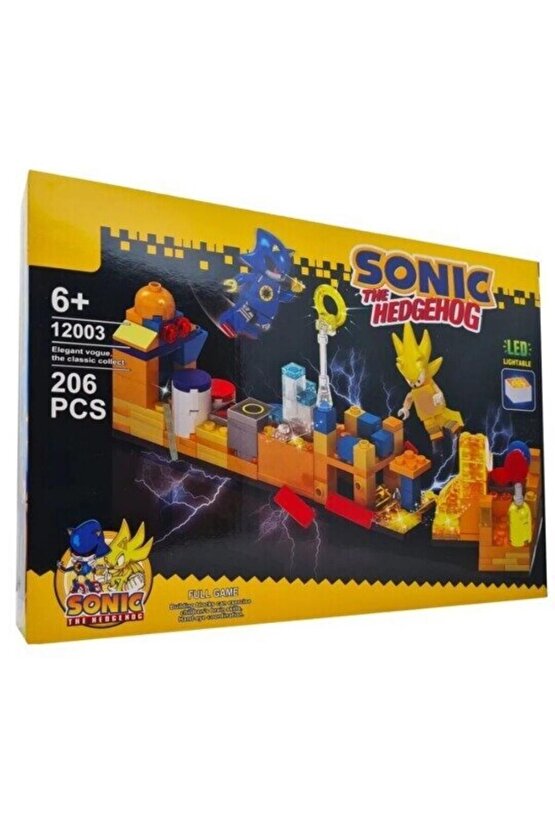 206 parça yap boz sonic kirpi set figürler ve yapboz parçaları