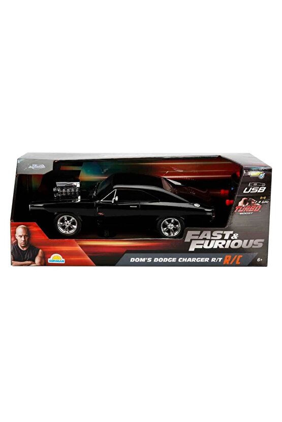 Fast & Furious Dom’s Dodge Charger RT 1:16 USB Şarjlı Uzaktan Kumandalı Araba - Kumandalı Araç - R