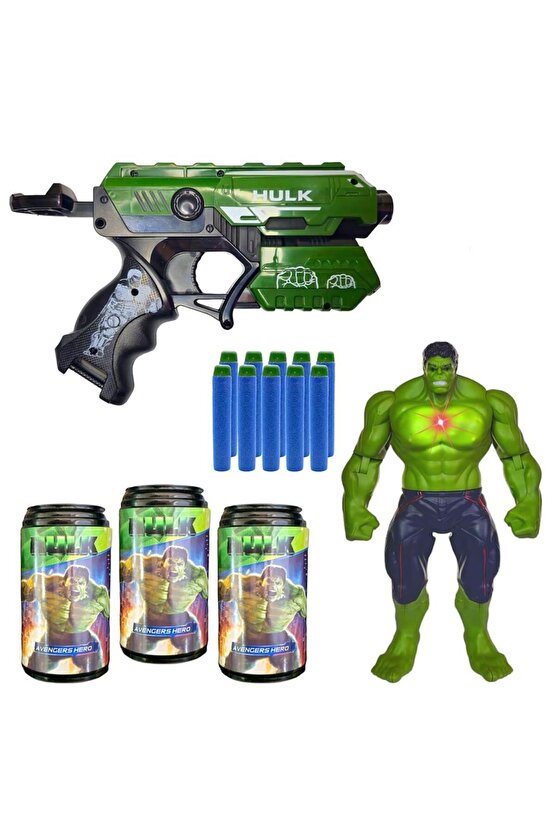 Prestij BVM Oyuncak Hedefli Soft Mermili HULK Figürlü Dart Atan FAB.9519