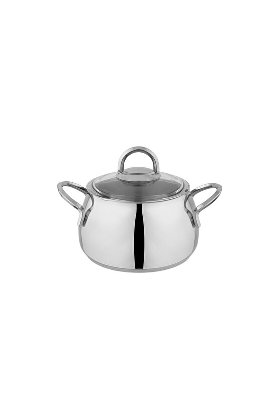 New Trendy Çelik Tencere Seti 8 Parça Inox