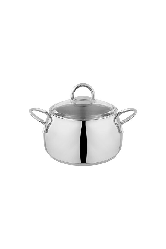 New Trendy Çelik Tencere Seti 8 Parça Inox