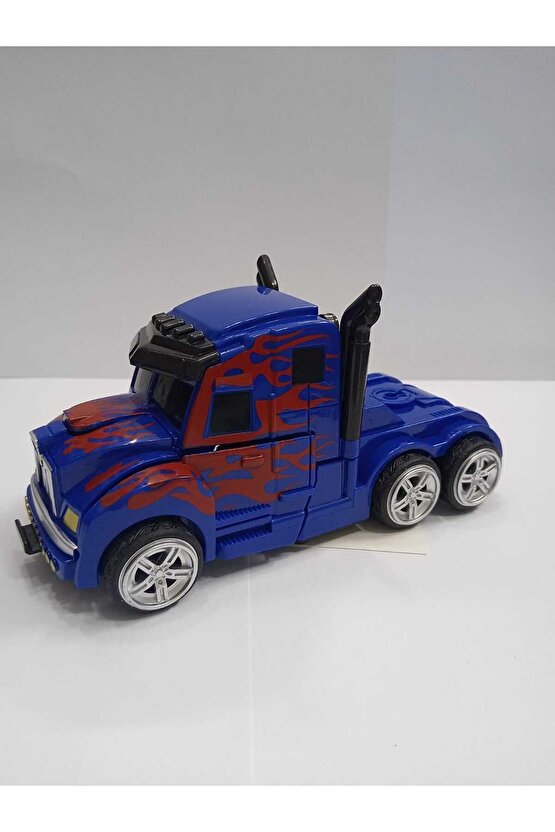 Tek Tuşla Robota Dönüşen Sürtmeli Transformers Kamyon