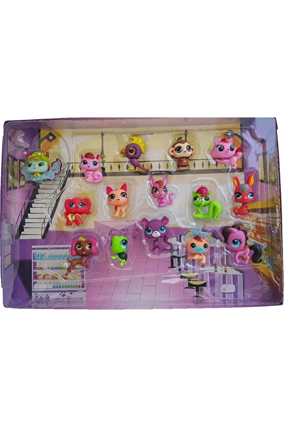 Littlest Petshop 15li Miniş Figür Seti Oyuncak Minişler Figür Seti Oyuncak Miniş