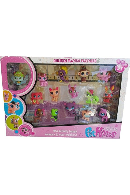 Littlest Petshop 15li Miniş Figür Seti Oyuncak Minişler Figür Seti Oyuncak Miniş