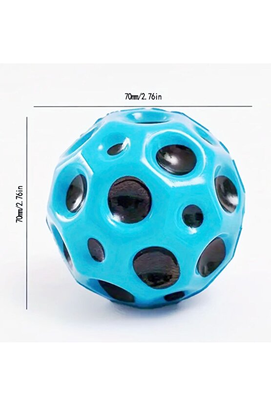 Zıplayan Top Moon Ball 3 Yaş Ve Üzeri Çocuklar Için Boyut: 6,3 Cm Kedi Köpek Oyuncağı