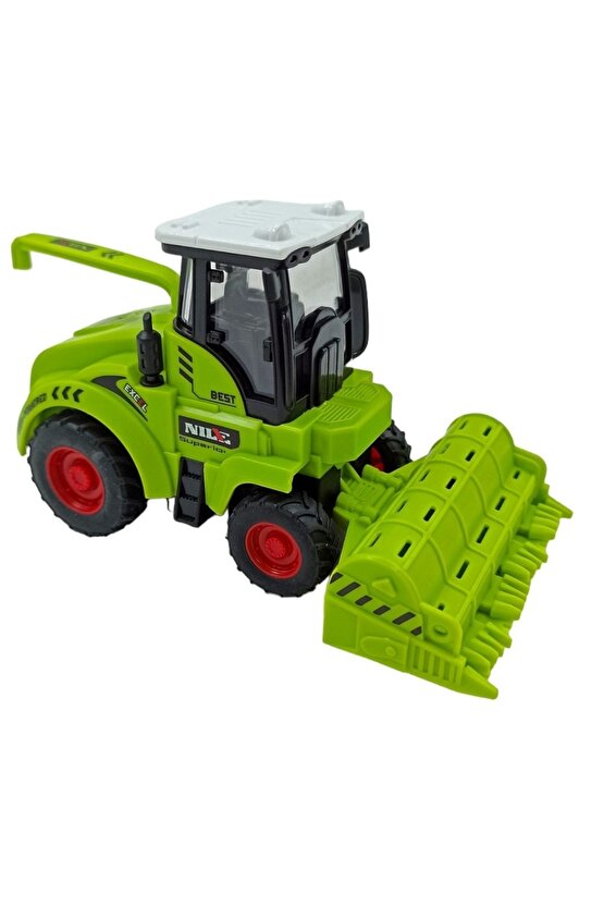 Oyuncak Tarım Aracı Traktör Biçerdöver Kaliteli Sürtmeli Oyuncak Tarım Makineleri 14x8cm.
